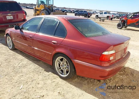 2001 BMW 540I из США, поврежденный, VIN WBADN53441GC98186